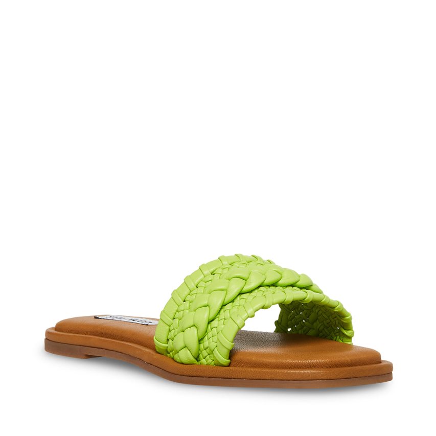 Green Steve Madden Genevie Women's Slides | PH 6127LGV